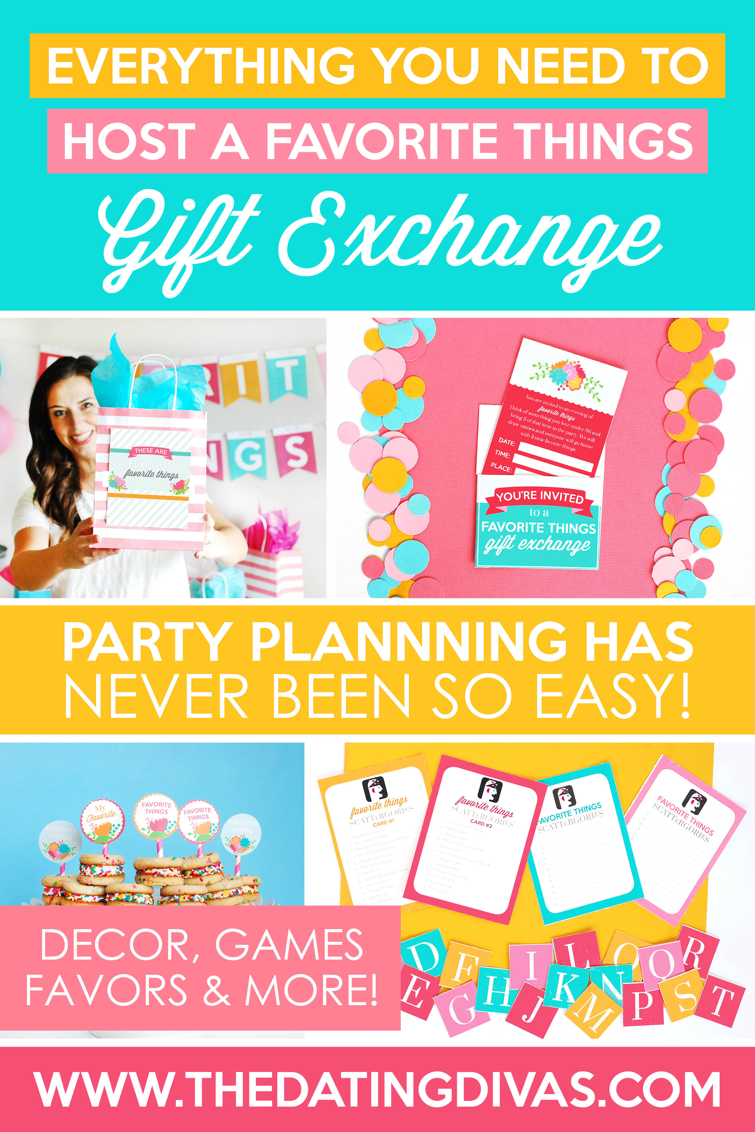 Favorite Things Party Ideas! I always wanted to host a Favorite Things Gift Exchange Party with my girlfriends! This site has everything I need: ideas, instructions, games, decorations, printables and more! So excited for this! #FavoriteThingsPartyIdeas #FavoriteThingsGiftExchange #FavoriteThingsPartyGiftIdeas