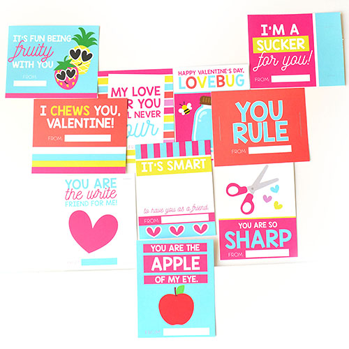 Kids Valentines Cards   Easy DIY Prints - 56
