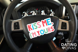 Kiss In Car Date Invite