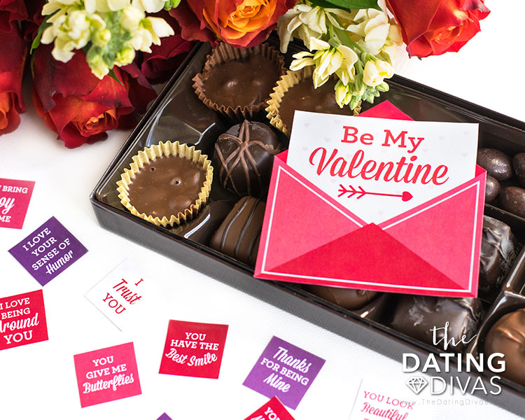 A gift tag for your chocolate box.