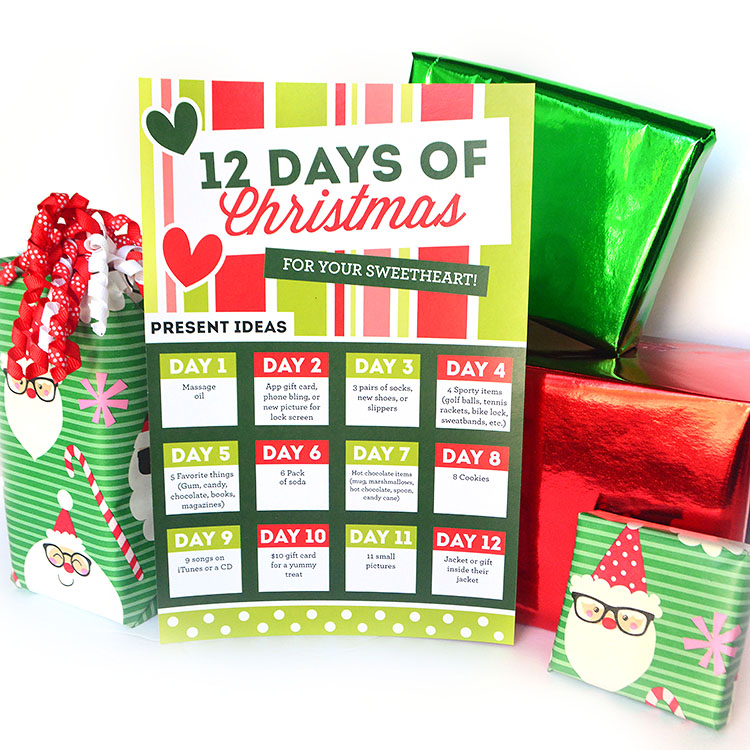 12 Days of Christmas Gifts Your Spouse 