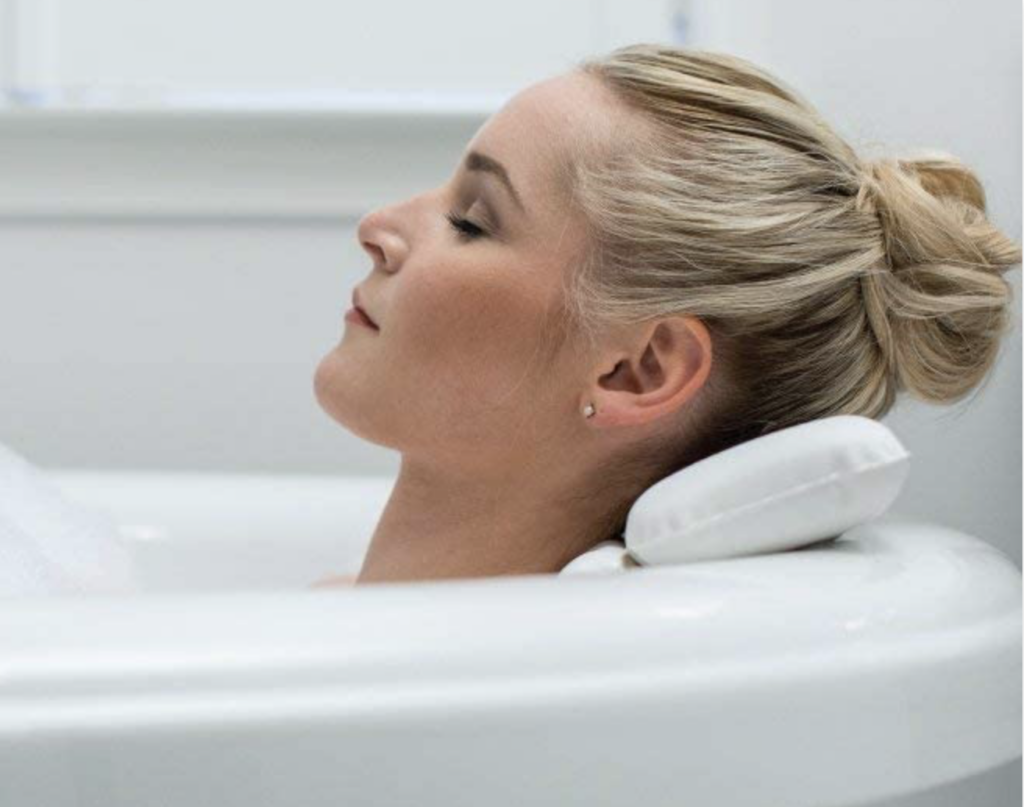 Bath Neck Pillow for Relaxing At-Home Bath | The Dating Divas