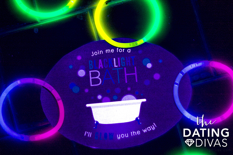 Black Light Bath Date Night for At-Home Relaxation | The Dating Divas