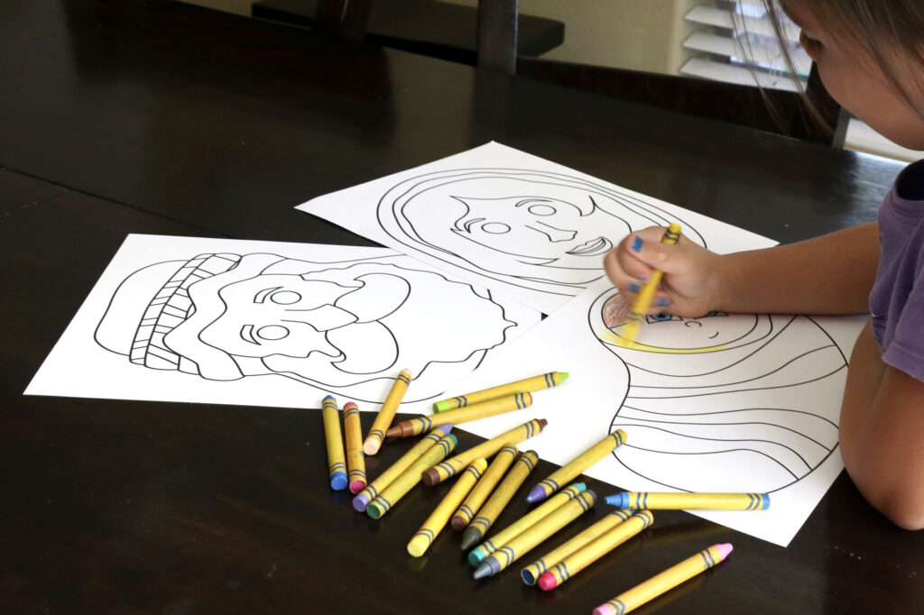 Printable Masks for kids to color