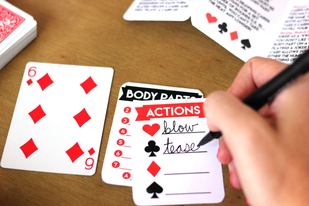 Sexy Card Game Intimate Actions