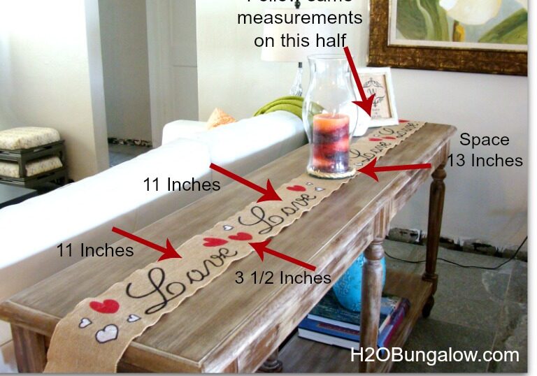 A table runner is a great way to add more romance to your valentine dinner ideas. | The Dating Divas