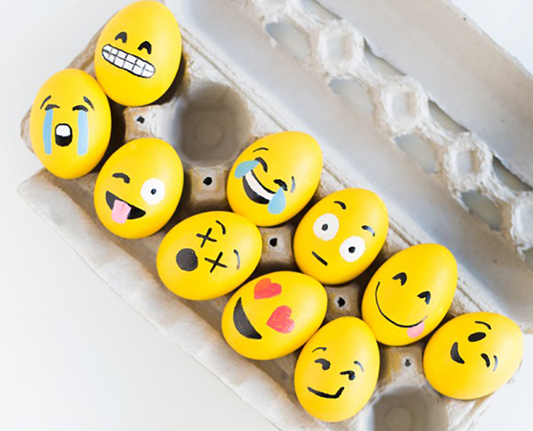 Creative Easter Egg Faces