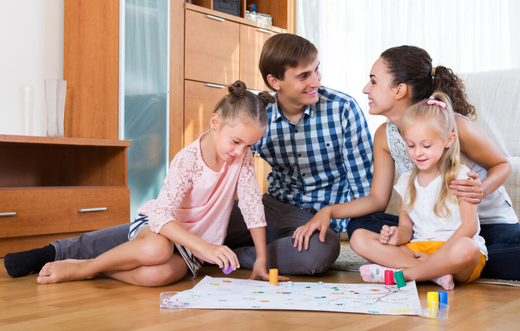 Family Friendly Indoor Games (including a kids obstacle course idea!)