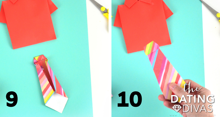 How to Fold a DIY Shirt and Tie Card Tutorial