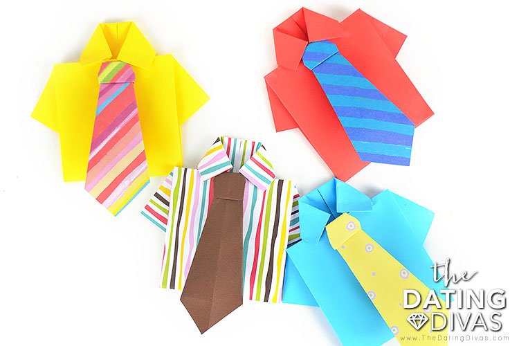 How To Origami Instructions Origami Shirt And Tie The Dating Divas