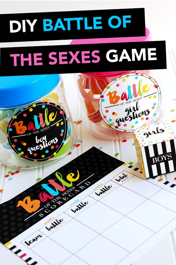 This Battle of the Sexes Game looks like so much fun for group date night in! #battleofthesexesgame #battleofthesexesboardgame