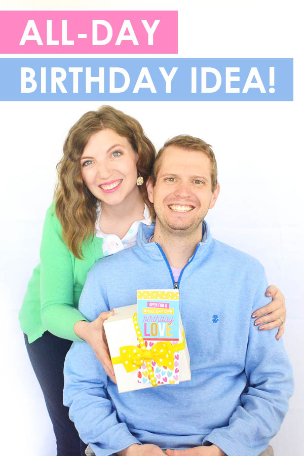 I've been wondering what to do for my husband's birthday! These simple birthday ideas in the printable brochure are perfect! #DayOfBirthdayLove #BirthdayIdeasAtHome #SpouseBirthdayIdeas