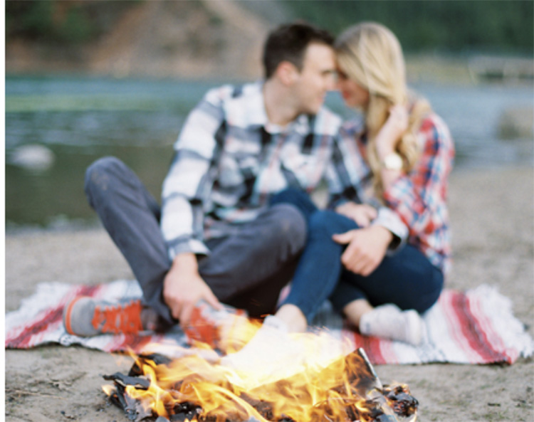 Romance flows in fireside couple pictures. | The Dating Divas