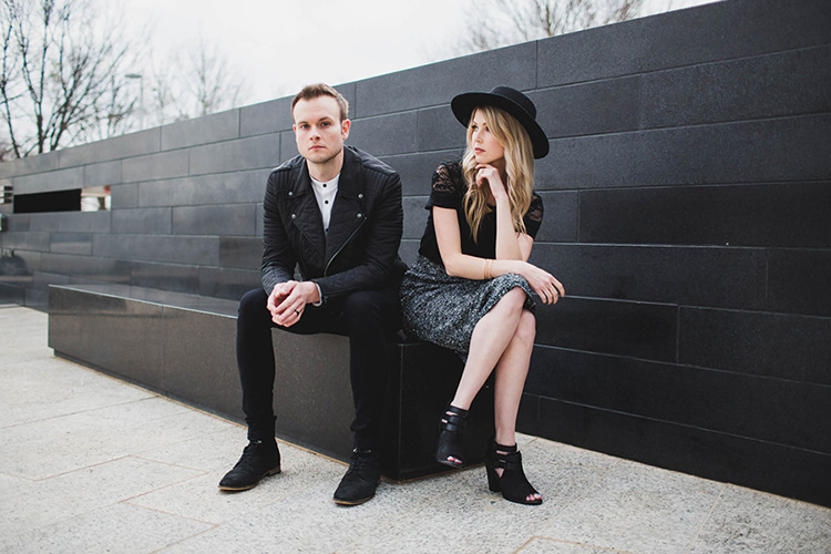 Beautiful Young Couple Posing Studio Stock Photo By