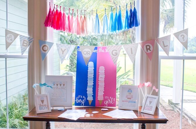 Ice Cream Social Party Theme for Gender Announcement | The Dating Divas