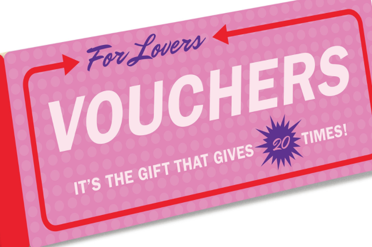 An anniversary gift for him filled with love vouchers. | The Dating Divas
