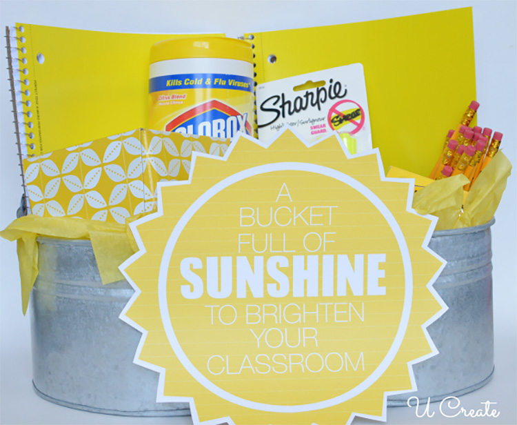 Brighten a teacher's day and classroom with this yellow teacher appreciation idea. | The Dating Divas