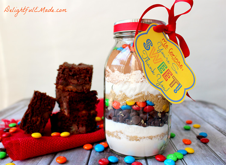 DIY brownie mix for teacher appreciation week. | The Dating Divas