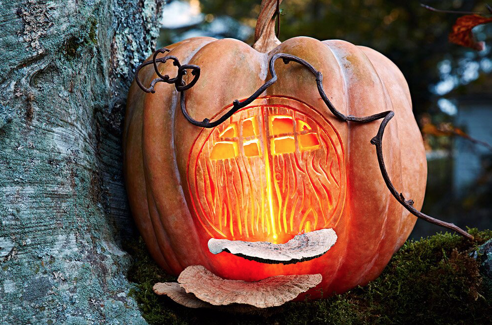 Fairy House easy pumpkin carving ideas. | The Dating Divas