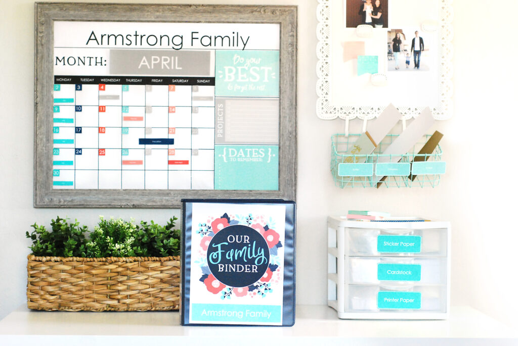 Family organization kit to provide resources and tools to stay organized | The Dating Divas