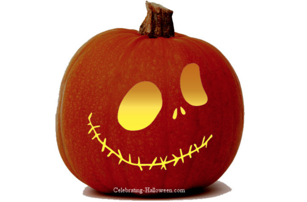 Pumpkin face carving pattern. | The Dating Divas