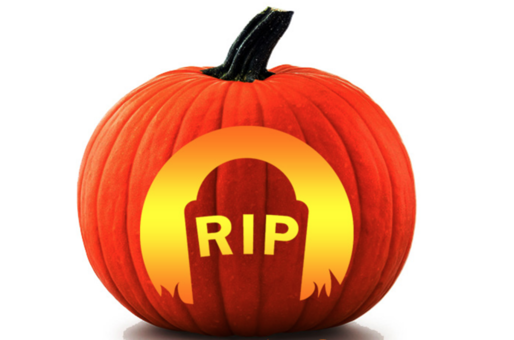 Gravestone RIP easy pumpkin carving ideas | The Dating Divas