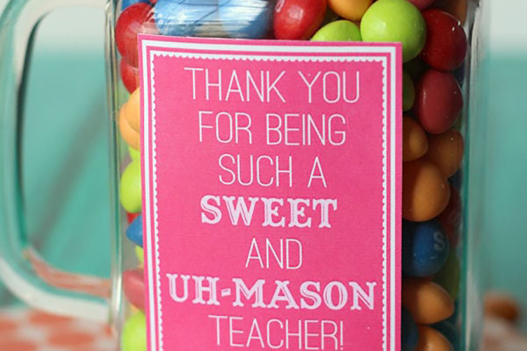 Simple Teacher Appreciation Gift - The Happy Scraps