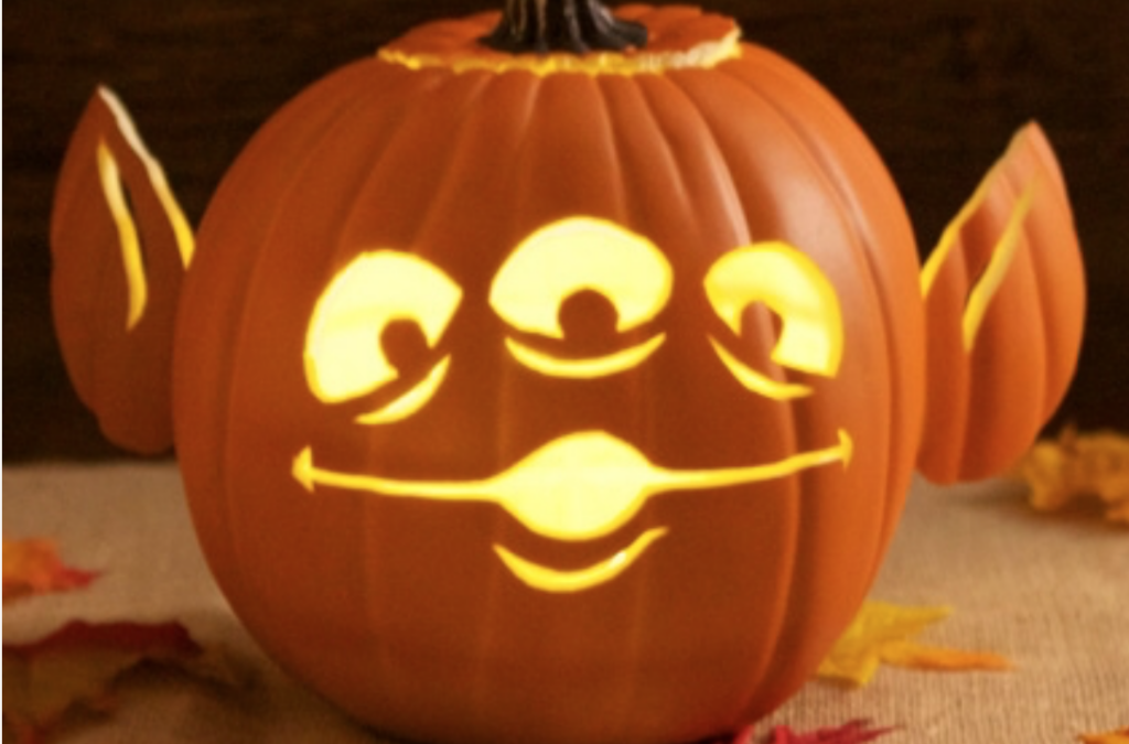 Carve a Toy Story alien into a pumpkin for Halloween. | The Dating Divas