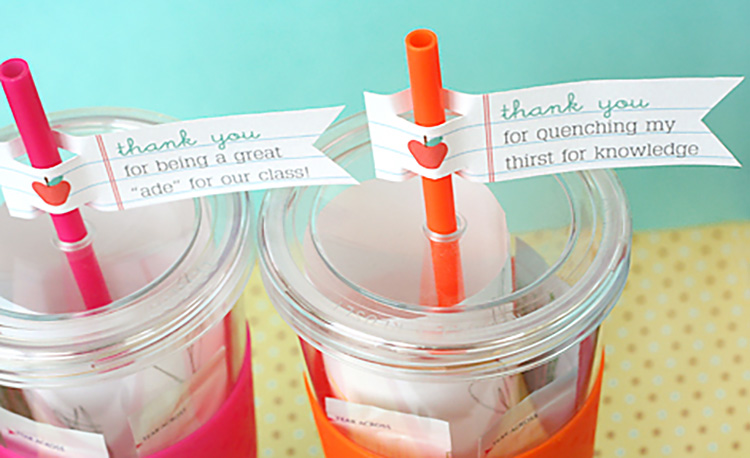 Give a practical gift to help your teachers stay hydrated. | The Dating Divas