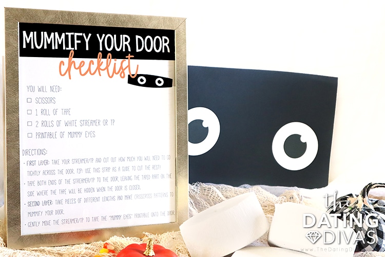 Mummy door Halloween decorations | The Dating Divas