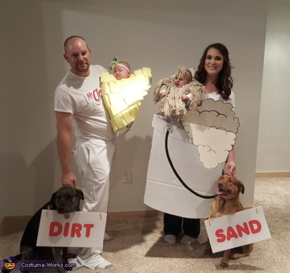 Funny and Easy Mr. Clean Couples Costume | The Dating Divas
