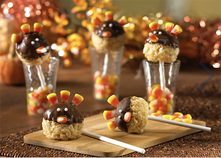 Rice Krispie treat Thanksgiving food idea. | The Dating Divas