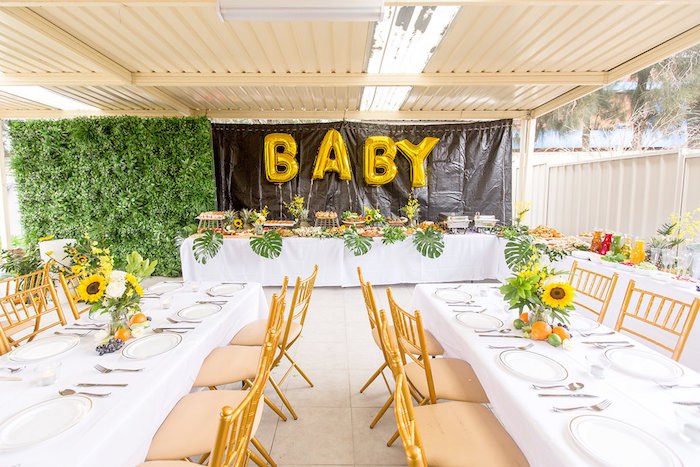 Outdoor girls baby shower idea with summer decor - www.thedatingdivas.com Summer Garden Baby Shower Theme | The Dating Divas