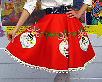 Tree-skirt Turned Ugly Christmas Sweater Skirt | The Dating Divas