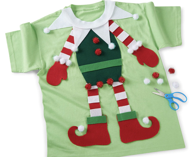 Diy elf ugly christmas sweater deals