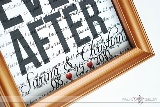 Sweet Christmas gift idea for him with wedding date in frame - The Dating Divas