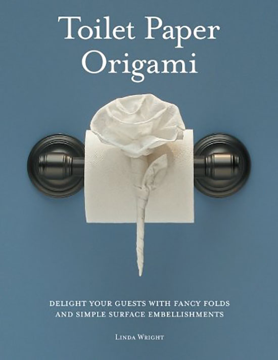 A toilet paper Origami book for a white elephant gift | The Dating Divas 