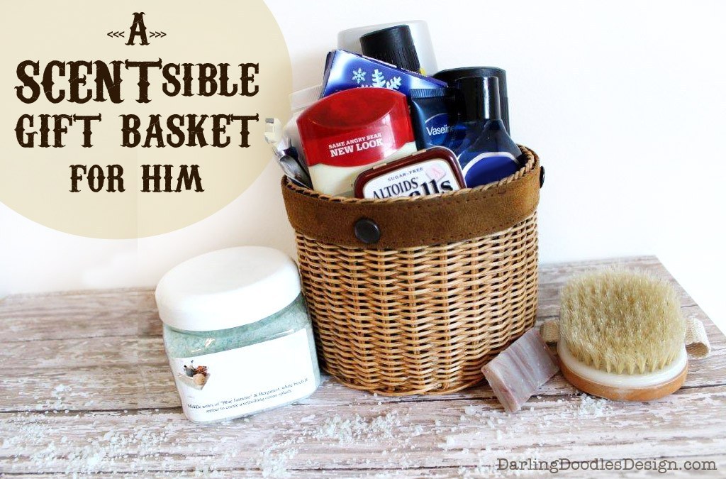 A man and woman smelling Christmas items for a gift basket | The Dating Divas