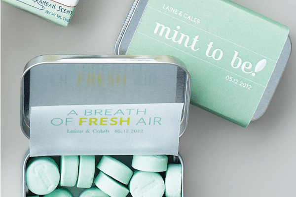 Mint party favors | The Dating Divas