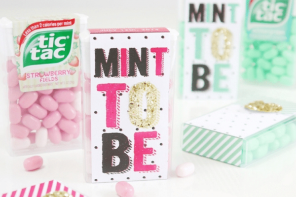 Mint to Be tic tac bridal shower favor | The Dating Divas