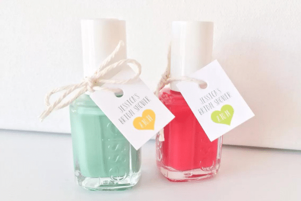 Nail polish bridal shower favor | The Dating Divas