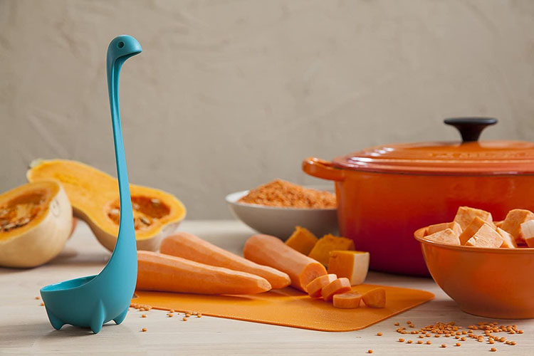 Kitchen ladle that looks like the Loch Ness monster - a fun white elephant gift | The Dating Divas