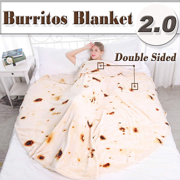 A large round blanket that looks like a tortilla | The Dating Divas