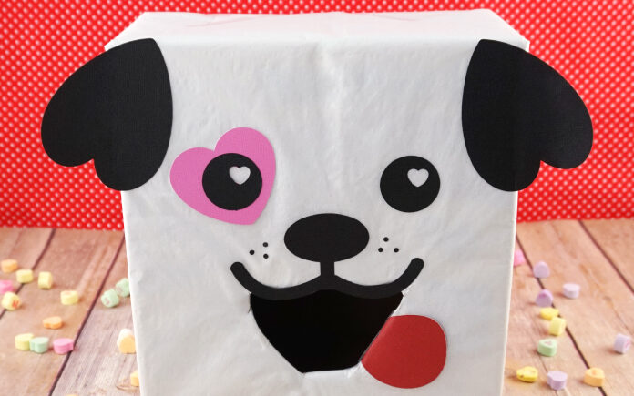 Adorable puppy dog valentine box for creative valentines box ideas | The Dating Divas