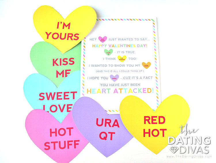 hjerteanfald printables til Valentinsdag. /Det Dating Divas's Day. | The Dating Divas