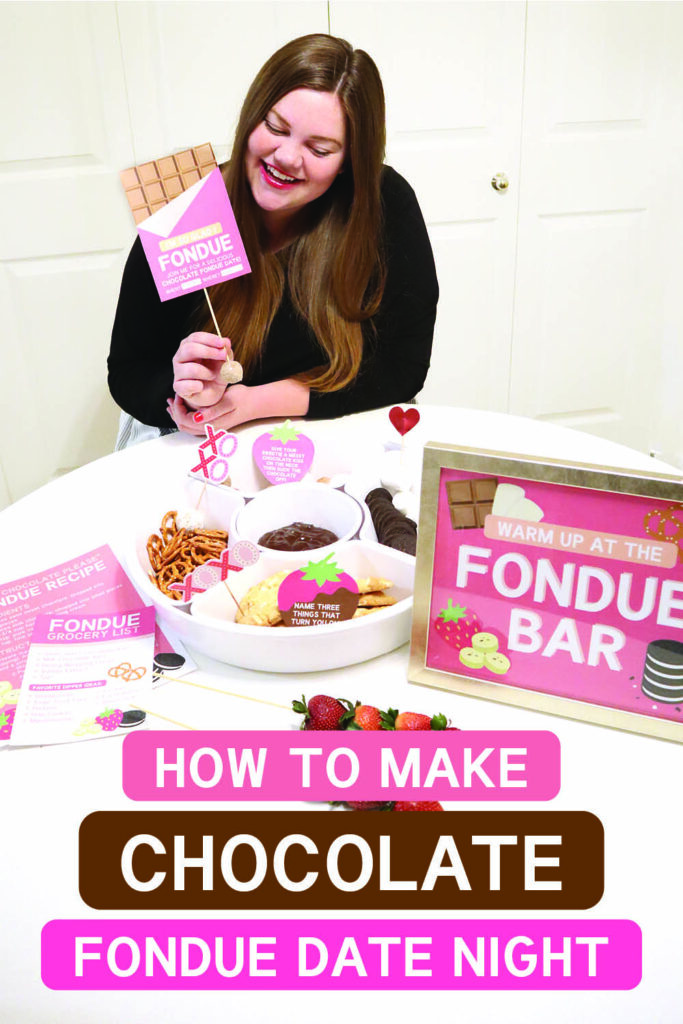 Chocolate fondue recipes and printables that are perfect for a romantic date night | The Dating Divas