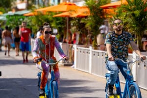 Couple enjoying biking with the Passage Bike Ride. | The Dating Diva