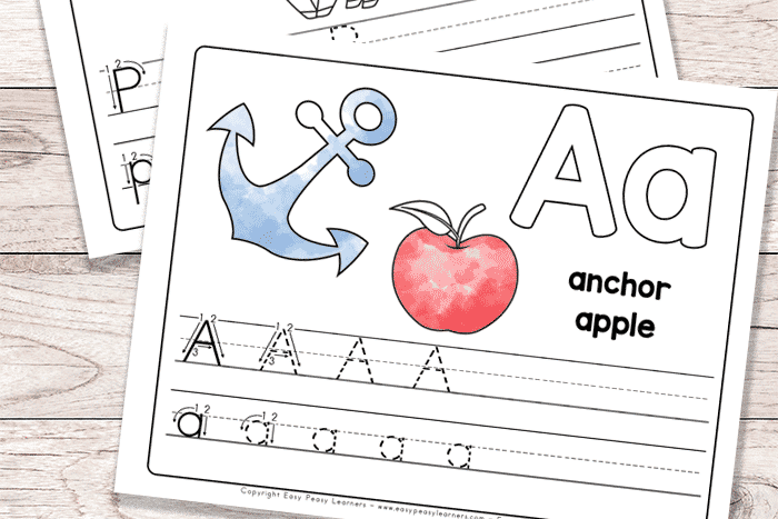 Alphabet book and practice pages for toddlers | The Dating Divas