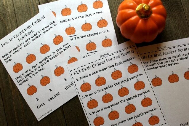 Pumpkin counting printable preschool worksheets | The Dating Divas