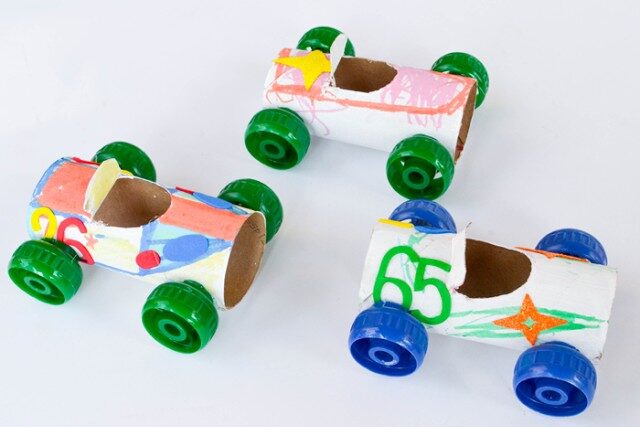 Toilet paper roll racecar craft | The Dating Divas